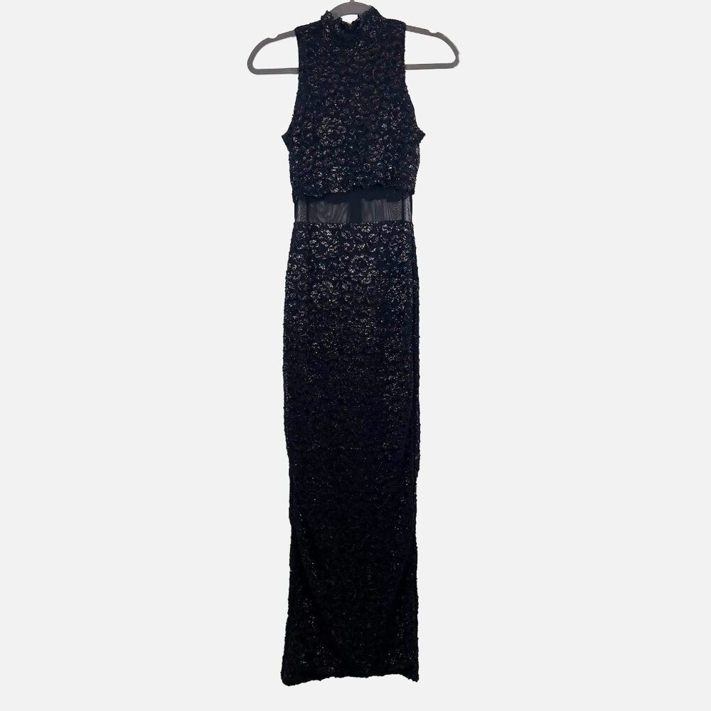 Blondie and Me by Linda Bernell Deep Navy/Black Formal Evening Dress